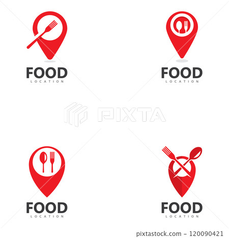 Food Location Logo Design Template Food Location Logo Design Template 120090421
