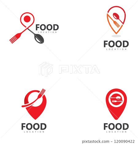 Food Location Logo Design Template Food Location Logo Design Template 120090422