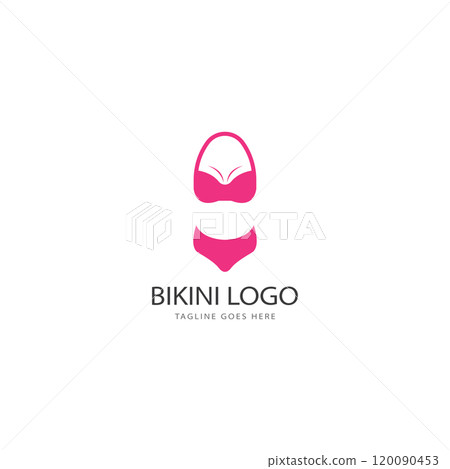 bikini logo vector template. swimsuit logo design vector bikini logo vector template. swimsuit logo design vector 120090453