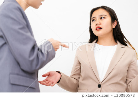 Two women in business suits Business image Two women in business suits Business image 120090578