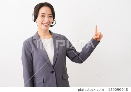 Young female operator business image Young female operator business image 120090948