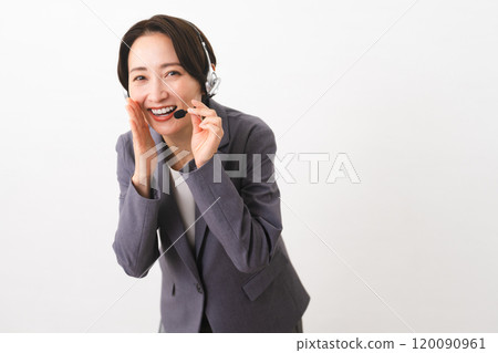 Young female operator business image 120090961