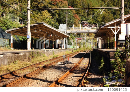The platform seen from the Hatonosu Nishi railroad crossing near Hatonosu Station on the Ome Line The platform seen from the Hatonosu Nishi railroad crossing near Hatonosu Station on the Ome Line 120091423