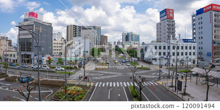 Panoramic view of Owari Ichinomiya Station 120091494