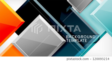 Square shape color abstract geometry. Vector Illustration For Wallpaper, Banner, Background, Card, Book Illustration, landing page Square shape color abstract geometry. Vector Illustration For Wallpaper, Banner, Background, Card, Book Illustration, landing page 120093214