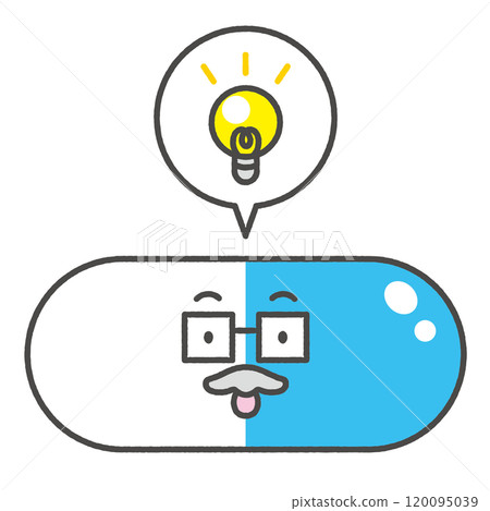 Medicine teacher icon character illustration Medicine teacher icon character illustration 120095039