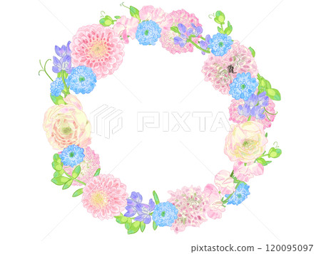 粉紅色花環傳達你的心意 120095097