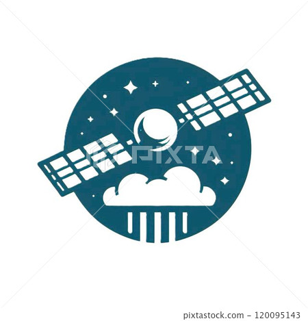 Weather satellite illustration 120095143