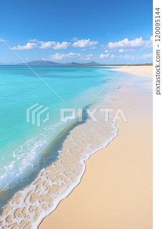 Beautiful beach AI images 120095144
