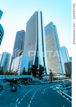 Nishi-Shinjuku New City Pedestrian Bridge Underpass Intersection and Skyscrapers 2024.11 b-4 Light Color Nishi-Shinjuku New City Pedestrian Bridge Underpass Intersection and Skyscrapers 2024.11 b-4 Light Color 120095190