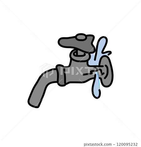 A broken and leaking faucet 120095232