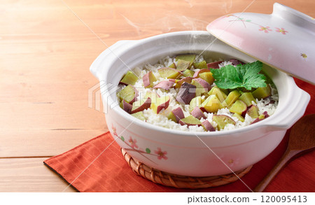 地瓜飯用砂鍋煮 地瓜飯用砂鍋煮 120095413