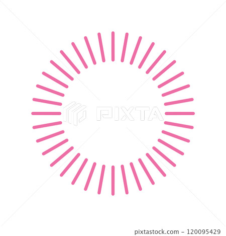 Linear circular frame - feminine pink Linear circular frame - feminine pink 120095429