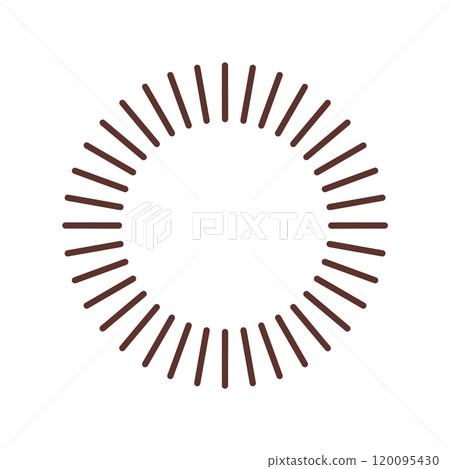 Linear circular frame - dark chocolate brown Linear circular frame - dark chocolate brown 120095430