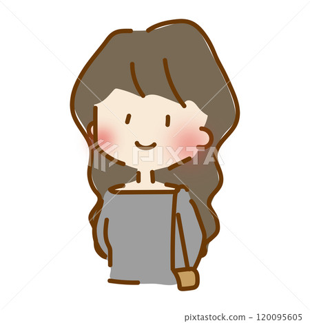 A cute girl with loose perms A cute girl with loose perms 120095605