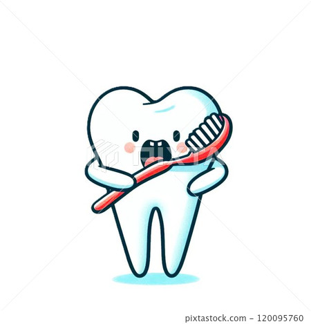 Cute tooth illustration 120095760