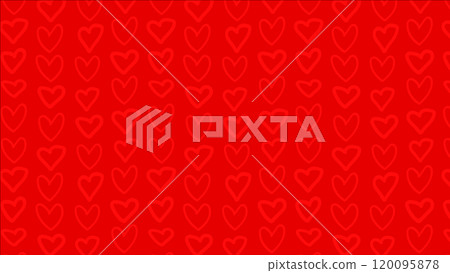 Red heart pattern background illustration Red heart pattern background illustration 120095878