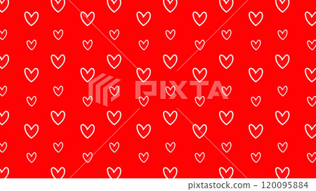 可愛的心無縫背景圖 可愛的心無縫背景圖 120095884
