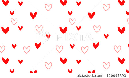 可愛的心無縫壁紙圖 120095890