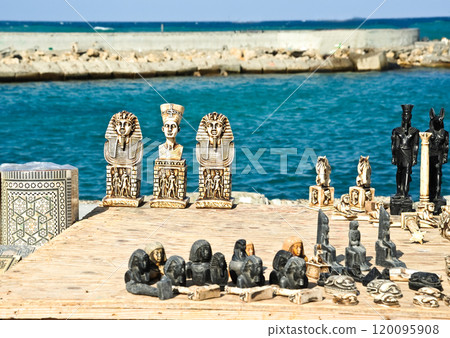 Souvenirs of ancient Egyptian gods in Egypt 120095908