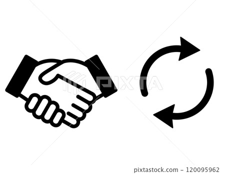 握手圖標 120095962