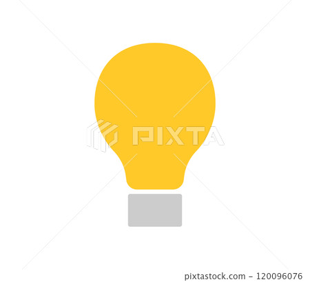 Simple light bulb icon illustration vector Simple light bulb icon illustration vector 120096076