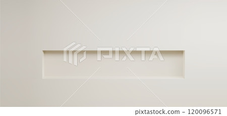 3d empty niche wall. Bookshelf box frame in room 3d empty niche wall. Bookshelf box frame in room 120096571