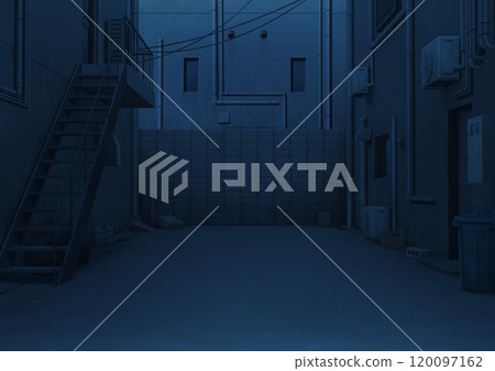 Dead end (night) background illustration 120097162