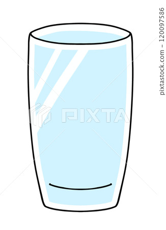 A simple, loosely painted tumbler 120097586