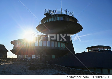 Snezka, the highest mountain of Czech Republic, Giant Mountains - Krkonose National Park, Czech Republic and Poland - Europe. 120097651