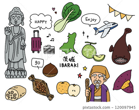 茨城手繪插圖集 茨城手繪插圖集 120097945