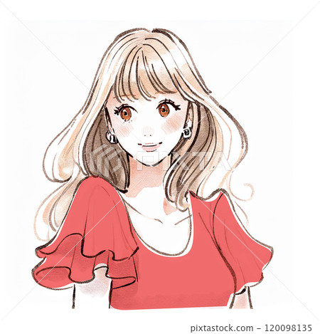 婦女和女孩插畫素材 婦女和女孩插畫素材 120098135