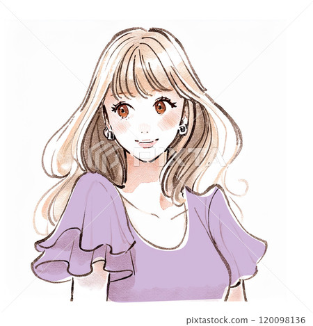 婦女和女孩插畫素材 婦女和女孩插畫素材 120098136