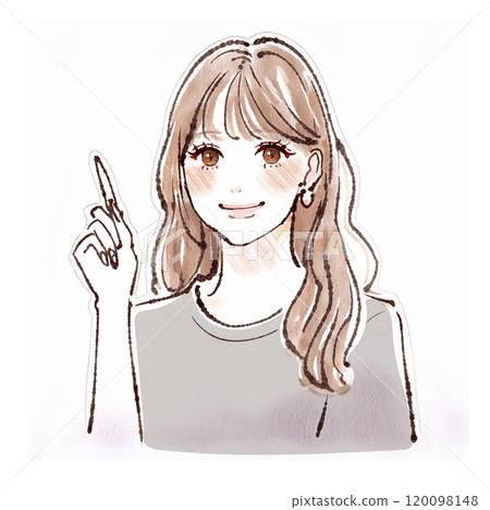 Illustration material of women and girls Illustration material of women and girls 120098148