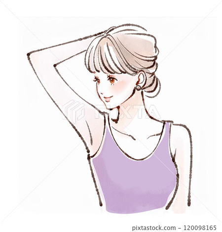 婦女和女孩插畫素材 120098165