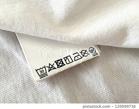 衣服標籤上的洗滌和其他護理指示標記7 120099736