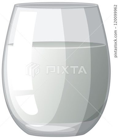 Glass of Milk Vector Illustration Glass of Milk Vector Illustration 120099962