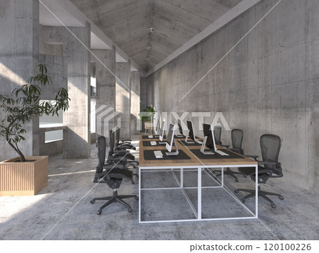 A sleek, office room 120100226
