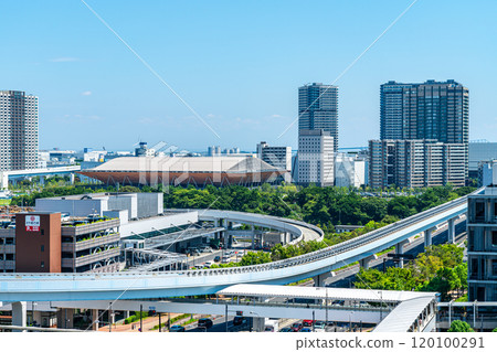 [東京]豐洲市場週邊的都市風景 120100291