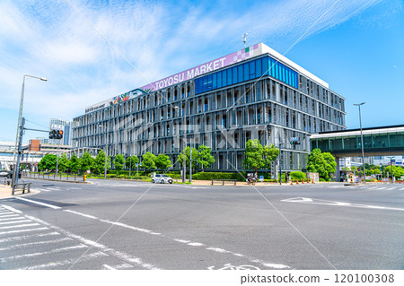 [東京]藍天清爽的豐洲市場 120100308