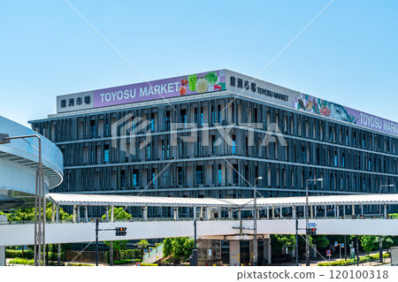[Tokyo] Toyosu Market under a refreshing blue sky 120100318