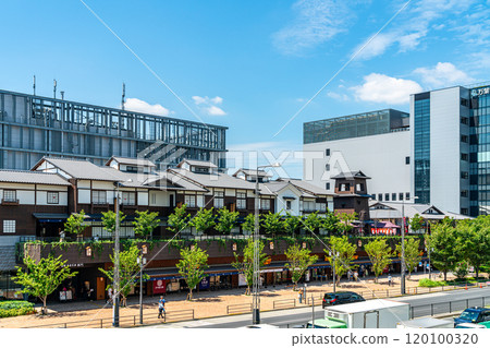 [Tokyo] Toyosu, lined with quaint buildings, attracts many visitors 120100320