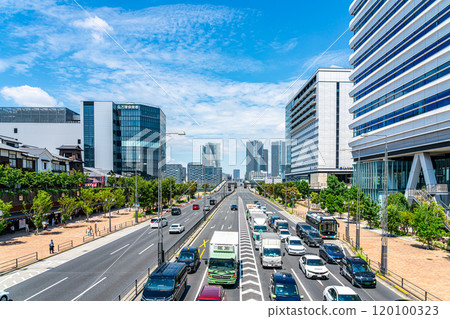 [東京]豐洲古色古香的建築林立，吸引成千上萬的遊客。 120100323