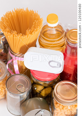 Food Reserves: Canned Food, Spaghetti, Pate, Tuna, Tomato Juice, Pasta, Fish and Grocery Food Reserves: Canned Food, Spaghetti, Pate, Tuna, Tomato Juice, Pasta, Fish and Grocery 120100480
