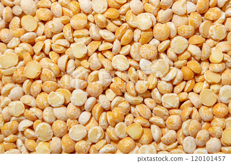 Uncooked Polished Split Peas Background Uncooked Polished Split Peas Background 120101457