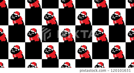 cat seamless pattern christmas scarf black kitten santa claus hat calico neko vector cartoon pet doodle checked tile background gift wrapping paper repeat wallpaper isolated illustration design cat seamless pattern christmas scarf black kitten santa claus hat calico neko vector cartoon pet doodle checked tile background gift wrapping paper repeat wallpaper isolated illustration design 120101631