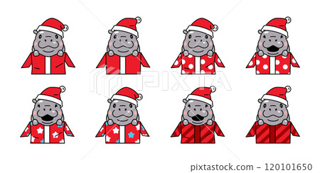 pygmy hippo icon christmas santa claus Baby Hippo gift box polka dot striped vector hippopotamuses zoo pet animal cartoon character logo symbol illustration clip art isolated design pygmy hippo icon christmas santa claus Baby Hippo gift box polka dot striped vector hippopotamuses zoo pet animal cartoon character logo symbol illustration clip art isolated design 120101650