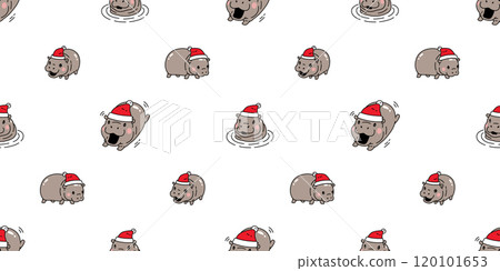 pygmy hippo seamless pattern christmas santa claus hat Baby Hippo vector hippopotamuses running swimming zoo pet animal cartoon character doodle tile background gift wrapping paper repeat wallpaper sc pygmy hippo seamless pattern christmas santa claus hat Baby Hippo vector hippopotamuses running swimming zoo pet animal cartoon character doodle tile background gift wrapping paper repeat wallpaper sc 120101653