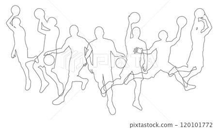 Basketball Silhouette Players Player Silhouettes Basketball Silhouette Players Player Silhouettes 120101772