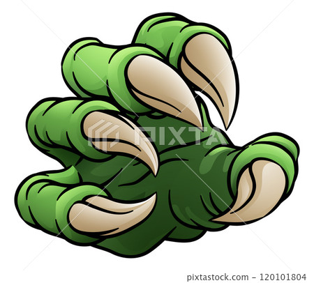 Monster Claw Dinosaur Dragon Cartoon Talon Hand 120101804